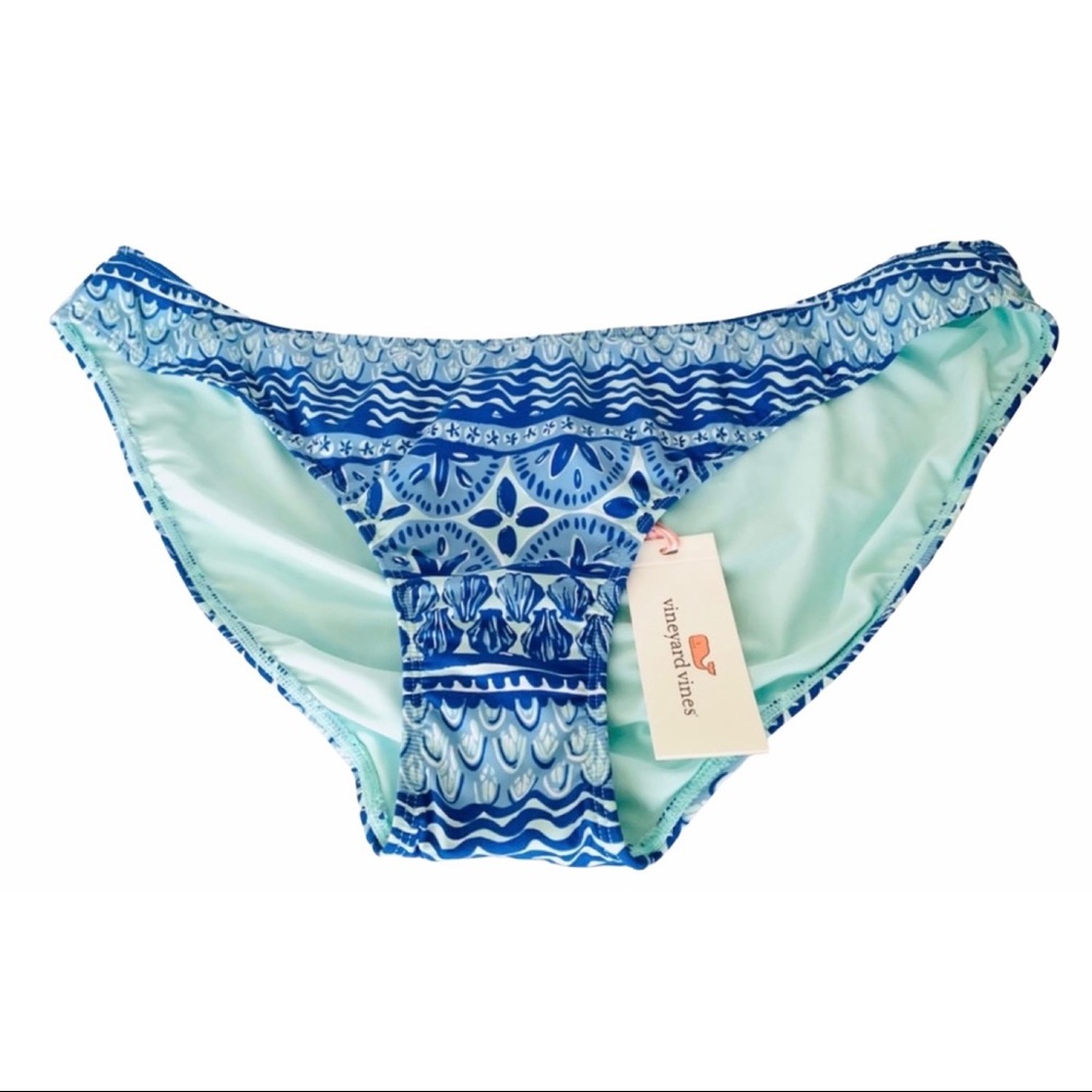 Vineyard Vines Crystal Blue Bikini Bottom Size XL